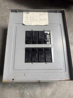 100 Amp Load Center Electrical Panel With 8 Breakers 
