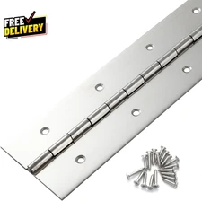 Marine Grade Heavy Duty Piano Hinge 48 Inch X 2 Inch Width True 0.060 Thick St..