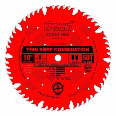 Freud LU83R010 10'' Thin Kerf Combination Blade