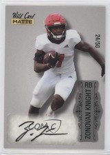2022 Wild Card MATTE Auto Silver - Green Foil /50 Zonovan Knight Auto 0lm