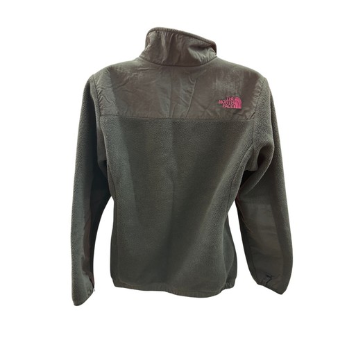 The North Face Jacket Girls M (14/16) Gray Pink Fleece Full Zip Outdoors - Picture 3 of 4