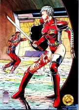 1993 Hold the Line 64 Deathmate Valiant The Upper Deck Trading Card CCG