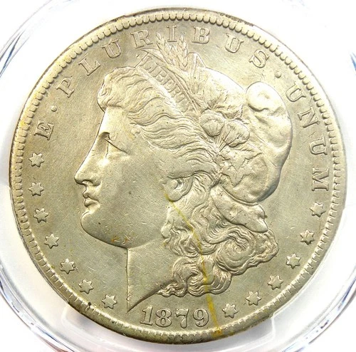 1879-CC Morgan Silver Dollar $1 Carson City Coin - Certified PCGS XF Detail (EF)
