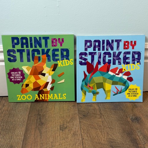 Set of 2 Paint By Sticker Kids Activity Books