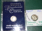 Roosevelt 90% Silver Dimes (Lot Of Two):1946 P, 1964 P Circulated & Uncirculated