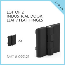 LOT OF 2 INDUSTRIAL DOOR LEAF / FLAT HINGES Part # 099.1.2.1