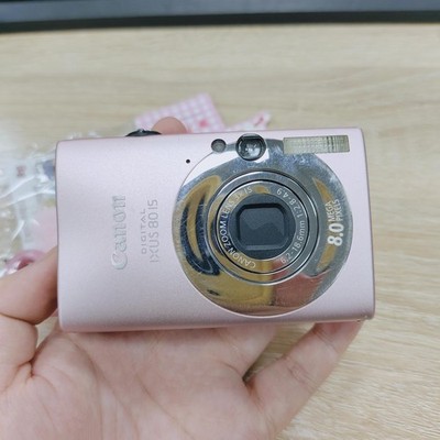 Canon Ixus 80 IS Digital Camera Complete Package Vintage Rare English