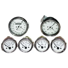 Smiths Replica Gauge kit Temp + Oil + Fuel + volt + Speedometer +Tacho ECS