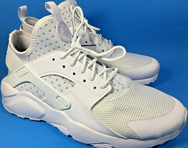 nike air huarache run ultra triple white