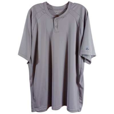 CHAMPRO Sports Men's Size XL Dri-Gear Polo Short Sleeve Solid Grey Super Soft