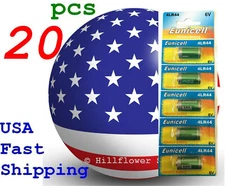 20 pcs 4LR44 PX28A A544 476A K28A L1325 Card 6V Alkaline Battery