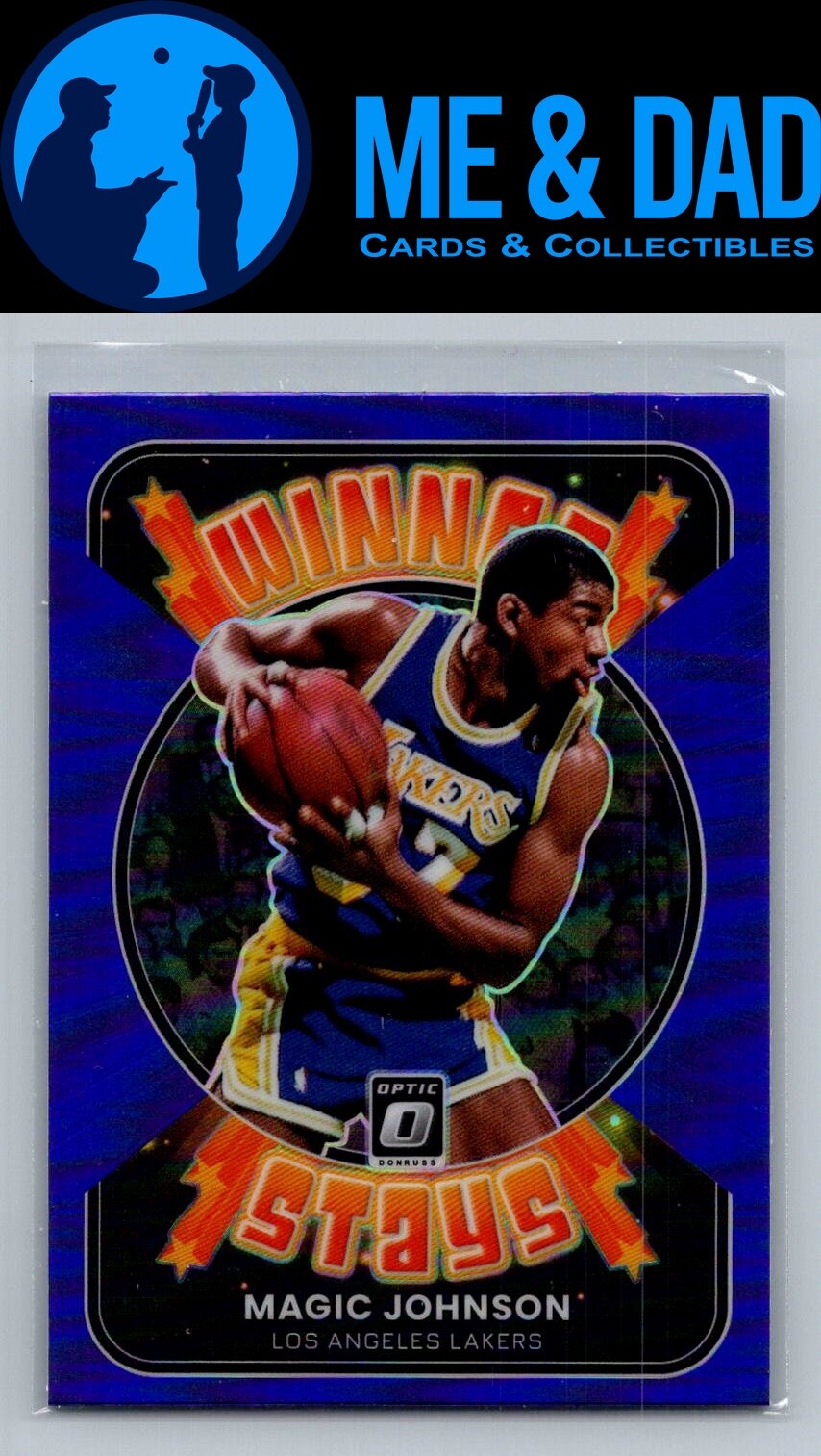 2021-22 Donruss Optic #16 Magic Johnson Winner Stays Purple