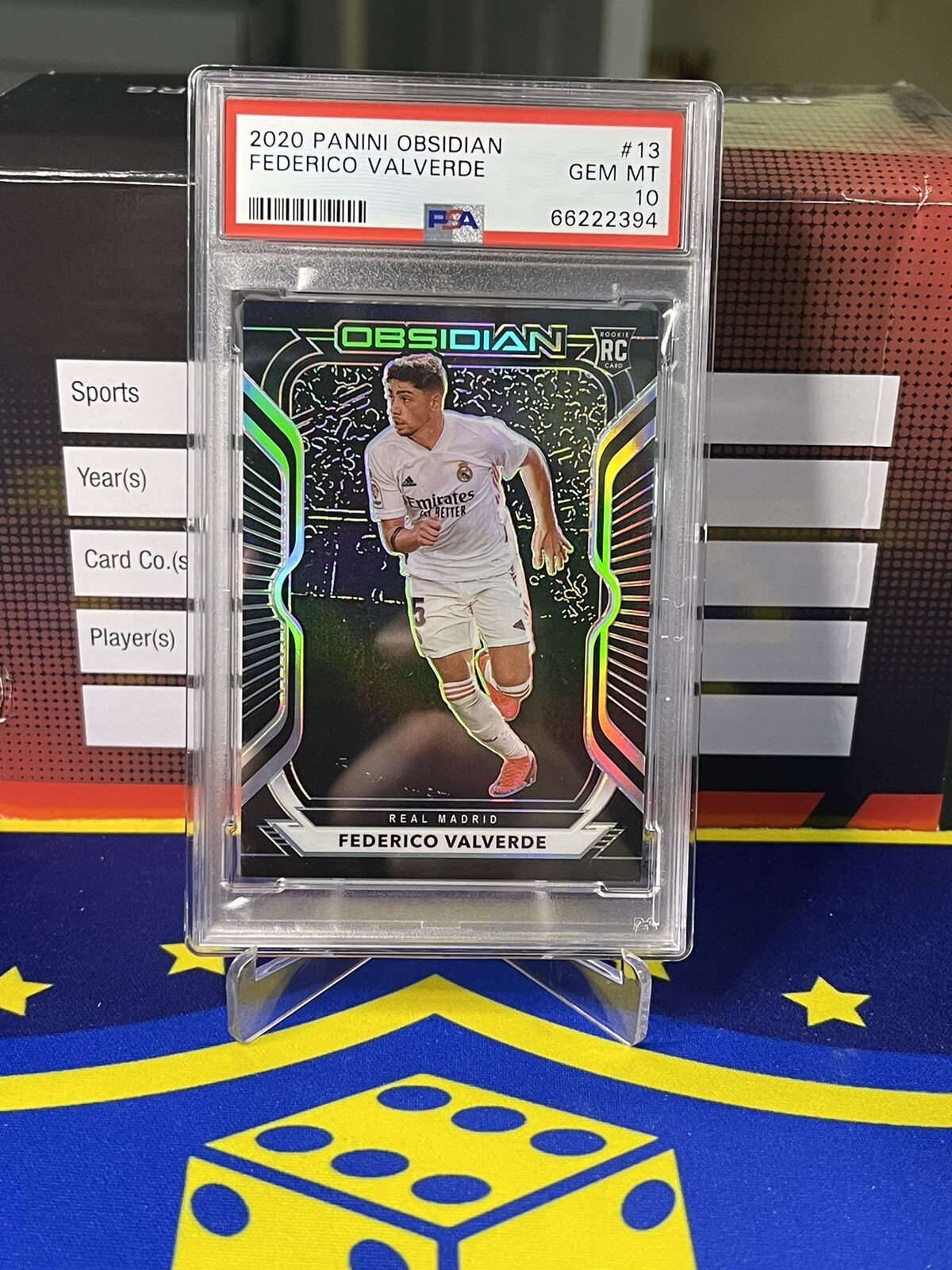 2020 obsidian federico Valverde Rookie PSA 10. 194/195