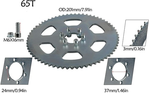 12T #35 Chain Go Kart Centrifugal Clutch 3/4" Bore Sprocket Mini Bike Drift ATV - Picture 4 of 18