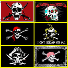  6 Pack 3x5 Pirate Flag Flags Pirates of the Caribbean Collection Set  1 
