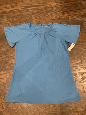 Amazon Essential Women T Shirt  Blue Small