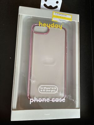 heyday Apple iPhone SE (2nd Gen) / 8 / 7 / 6 Clear Case - Rose Gold Bumper
