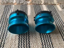 Pair Revox Reel to Reel tape Recorders Nab hub Aluminium BLUE Adapters 10.5inch