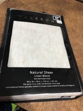 Valerie 1-Room Natural Sheer Window Curtain Panel 60"x95" Linen New
