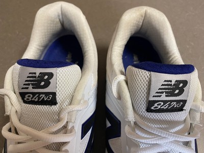 New Balance 847v3 Men\'s White/Silver Athletic Sneakers with Navy Logo New Balance | Shoes | New Balance 847 V3ww847wt3 White  main image 3