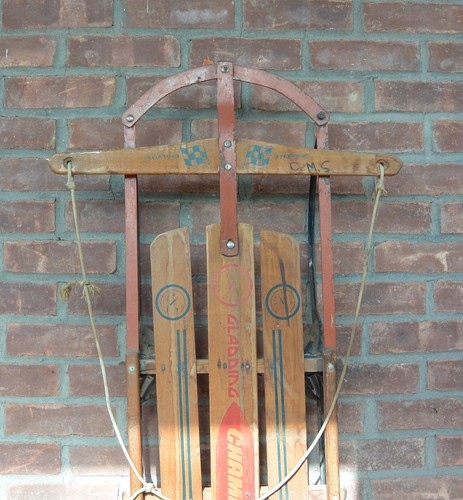 Vintage Gladding Champion Snow Sled; Floating Steering; 45" - Picture 2 of 10
