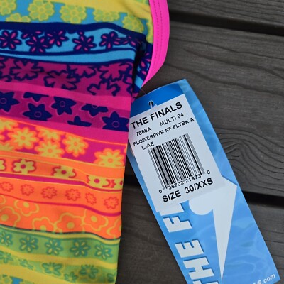 専用3 TYR The Finals Women Flowerpower Non Foil Swimsuit Flutterback