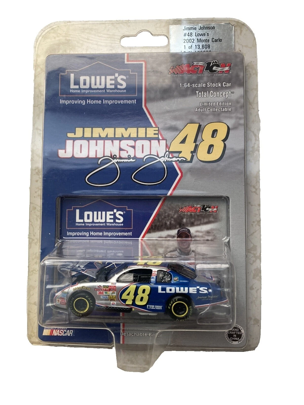 Литые модели спортивных и туристических автомобилей Action Jimmie Johnson масштаб 1:64