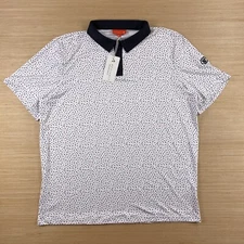 Bettinardi Redvanly Polo Shirt Mens XXL Spellout Allover Geometric Golf Sport