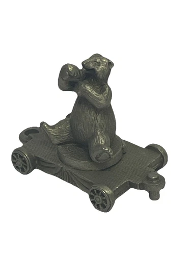 Vintage 1995 Coca Cola Coke Miniature Pewter Train POLAR BEAR