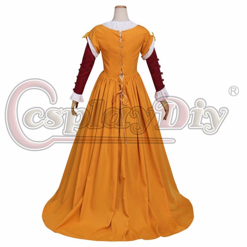Medieval Mens Yellow Cosplay Costume Suit 18th Century British Suit - Picture 5 of 9