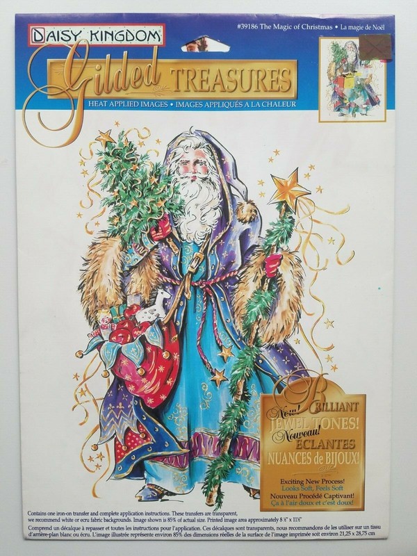 Vintage Daisy Kingdom Gilded Treasures Iron On Transfer The Magic Of Christmas 
