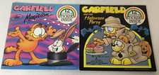 Vintage Garfield Collector Books With ALL 12 Stickers Halloween Party Magician
