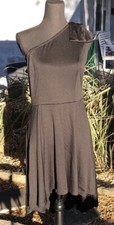 Black One Shoulder Dress Sz Large Bow On Shoulder Little Black Dress New Pretty