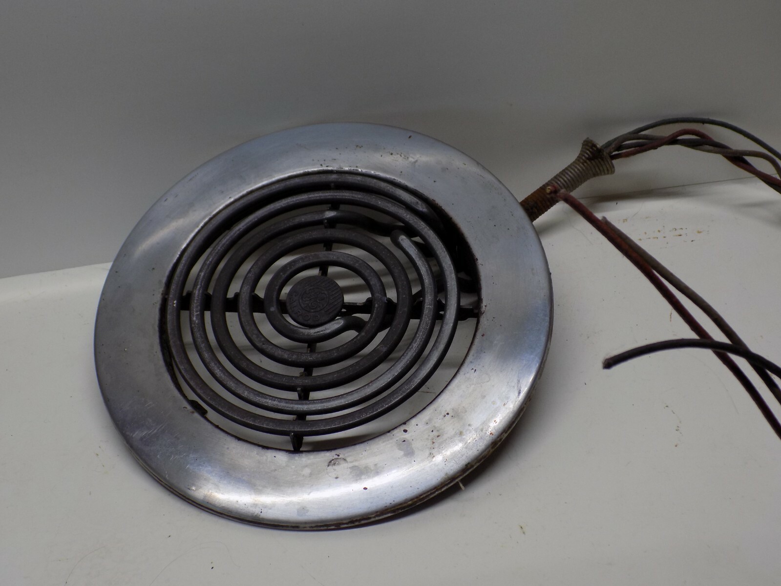 GE D21-G2 STOVE PART - BURNER REAR LEFT ADJUSTABLE HEIGHT Upsy-Daisey CALROD  | eBay