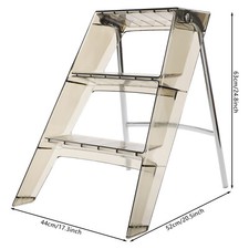 Folding Step Stool, Step Stools for Adults, 3...