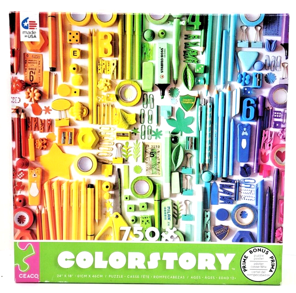 Ceaco - Colorstory - Rainbow Buttons - 750 Piece Jigsaw Puzzle
