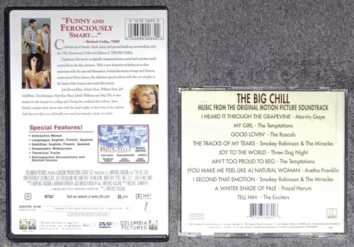 The Big Chill 1983: DVD/CD Soundtrack & Movie - Picture 2 of 3