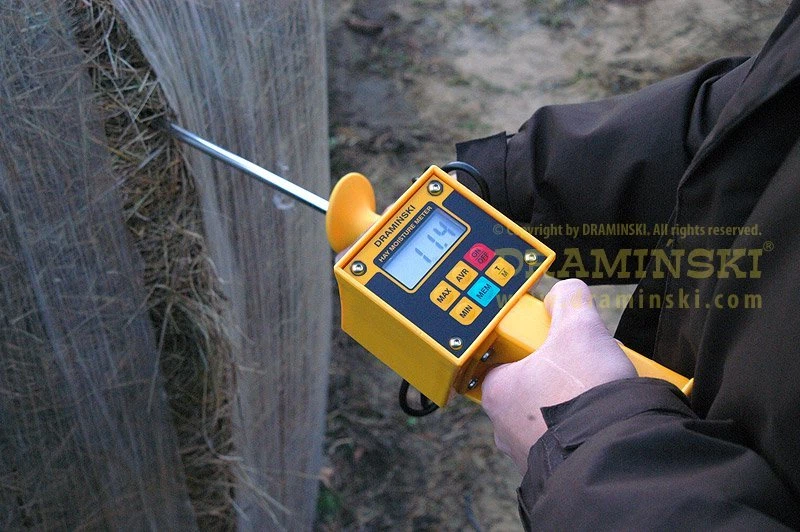 Draminski HMM Hay Moisture Meter Tester w Probe Digital LCD Display Durable