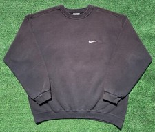 Vintage 90’s Nike Swoosh White Tag Black Sweatshirt Men’s XL USA Made