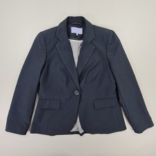 Autonomy Womens Suit Jacket Navy Blue 14 P