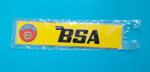 Autocollants moto rétro classiques BSA CONSTRUITS EN BRITAINE Shield