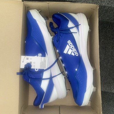 Adidas Icon 7 Mens Low Top Baseball Cleats Blue White FZ1556  display picture 1