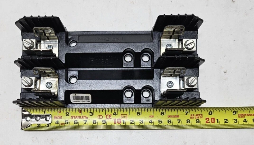 Bloque de fusibles de montaje con tornillo Cooper Bussman H60060-2CR y cubiertas SAMI-5N Foto 4 de 4