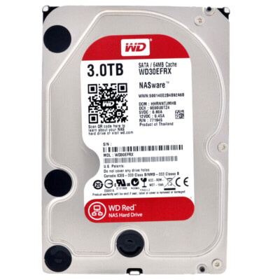 WD Red WD30EFRX 3TB 5400Rpm 64Mb Cache Sata III 3.5'' Zoll