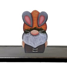 HP Gnome Shelf Sitter, Carrot Hat and Bunny Ears, Spring Gift, ByBrendasHand