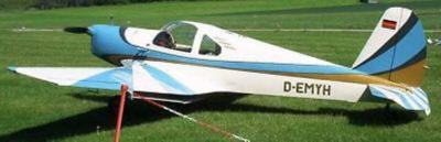 M-1-D Mraz Sokol Private Airplane Wood Model Free Ship
