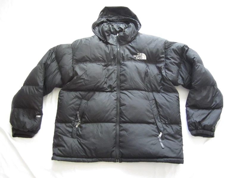north-face vintage nuptse 700 goose down full zip puffer jacket