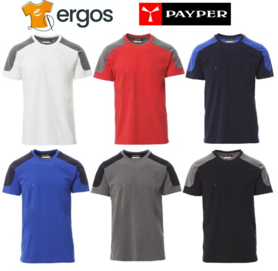 PAYPER T-SHIRT two-tone BODY work pocket jersey men POLYCOTTON