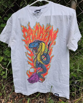 BROKEN PROMISES Forever Means Nothing Tee Mens M  Snake Reaper T-Shirt Rare* (Ds