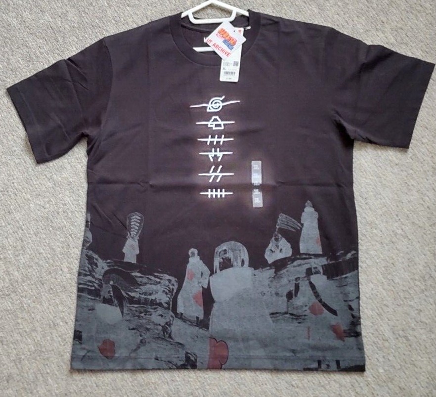 NARUTO Uniqlo T-shirt Black UT Archive Manga - Japan Size NARUTO Uniqlo T-shirt Black UT Archive Manga - Japan Size